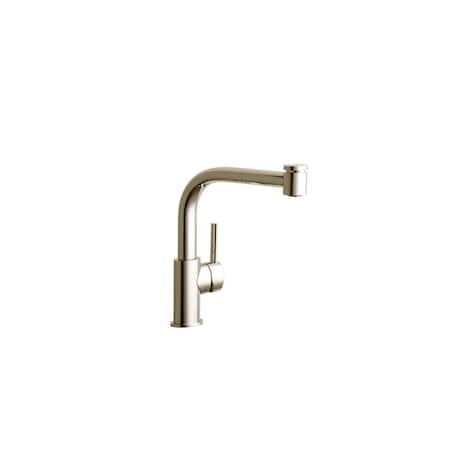 Elkay Mystic Single Hole Kitchen Faucet With Pull-Out Spray And Lever Handle Brushed Nickel LKMY1041NK